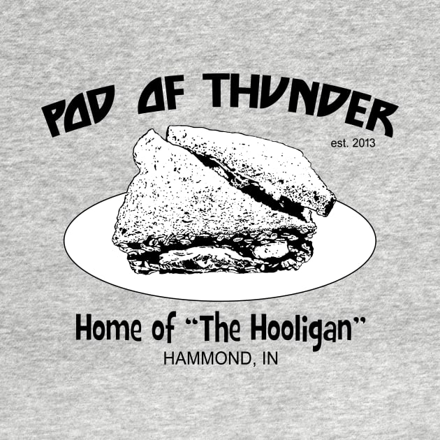 Pod of Thunder Hooligan Sandwich Light T-Shirt by Pod of Thunder